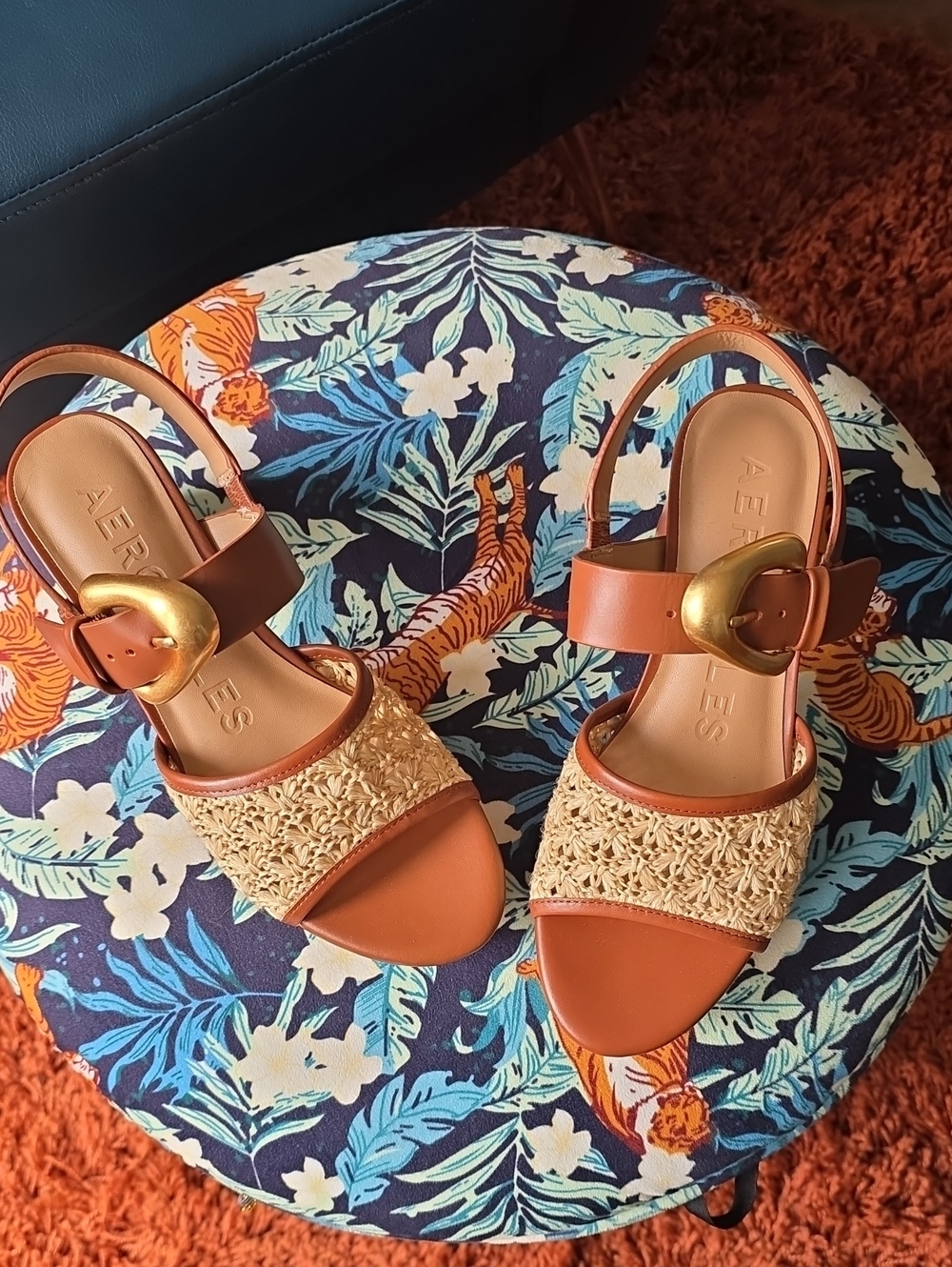 Aerosoles Woven Platform Sandals